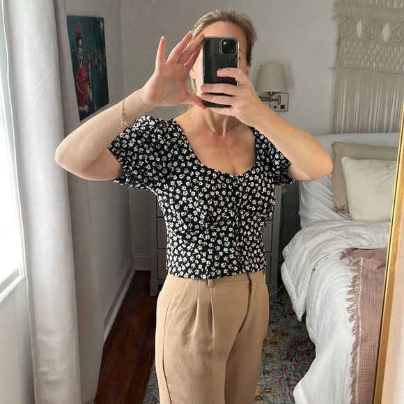 Free People Daisy Floral Shirt Size XL - Picture 2 of 6